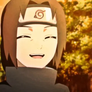 ⚔️ Itachi Uchiha Naruto Аниме, Наруто, Итачи, Учиха, Ниндзя, улыбается telegram sticker