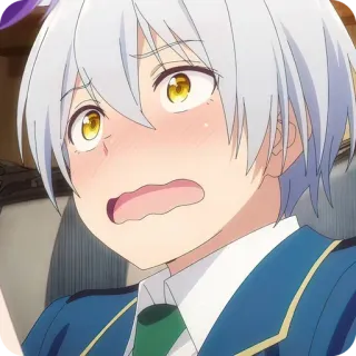 😳 Anime, Garçon, Rougir, Embarrassé, Mignon telegram sticker