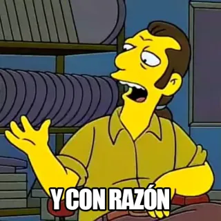 😒 Y CON RAZÓN simpsons, cartoni animati, espressione, esasperato, spagnolo telegram sticker