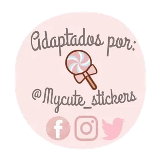 🍭 Adaptados por: @Mycute_stickers sticker, carino, lecca-lecca, social media, Mycute_stickers, rosa whatsapp sticker