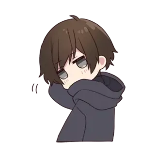 😅 anime, cartoon, boy, character, cute telegram sticker