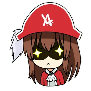 😠 Anime, Desenho animado, Pirata, Fofo, Adesivo whatsapp sticker