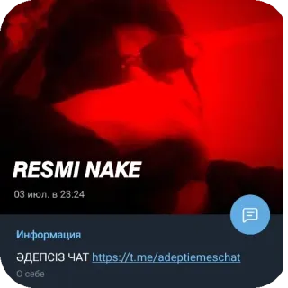 👍 RESMI NAKE, 03 июл. в 23:24, Информация, ӘДЕПСІЗ ЧАТ telegram sticker