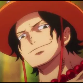 🏴‍☠️ Ace One Piece Эйс, One Piece, Аниме, Персонаж, Портрет telegram sticker