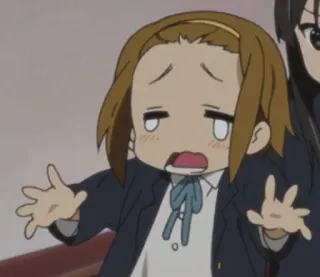 🌟 Yui Hirasawa K-On! anime, k-on, yui hirasawa, cute, funny, character telegram sticker