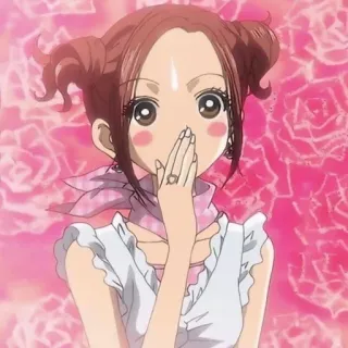 🥰 Anime, Mädchen, Süß, Erröten, Rosa telegram sticker