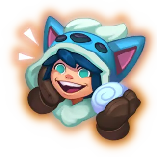 😃 Nunu League of Legends cartoon, character, cute, videogame, Nunu, League of Legends telegram sticker