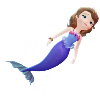 😔 Sofia Dessin animé, Sirène, Princesse, Disney, Animé telegram sticker