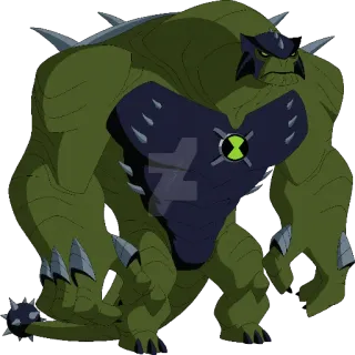 🤬 Cannonbolt Ben 10 Ядроболт, Бен 10, мультфильм, инопланетянин, монстр telegram sticker