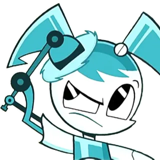 💧 Jenny Wakeman My Life as a Teenage Robot dessin animé, robot, ado, animé telegram sticker