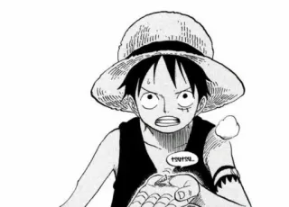 😠 Monkey D. Luffy One Piece TOUTSU... Anime, Manga, One Piece, Ruffy, Monkey D. Ruffy, Strohhut telegram sticker