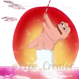 🐸 Pepe the Frog Pepe, Meme, Grenouille, Dessin animé, Meme internet telegram sticker