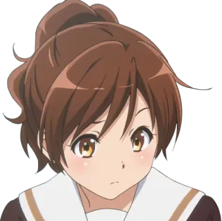 🤔 Anime, Mädchen, Süß, Braune Haare telegram sticker