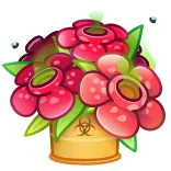 💐 花, バイオハザード, 有毒, 放射性, 容器, 植物 telegram sticker