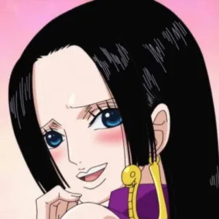 🥰 Boa Hancock One Piece Anime, Mangá, Mulher, Pirata, Imperatriz, Boa, Hancock telegram sticker