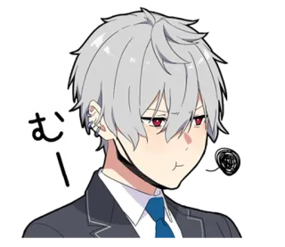 ⭐ むー アニメ, 漫画, キャラクター, 可愛い, 表情, 日本語, ステッカー telegram sticker