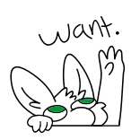 👀 Dibujo animado, Animal, Blanco, Lindo, Conejo, Perezoso telegram sticker