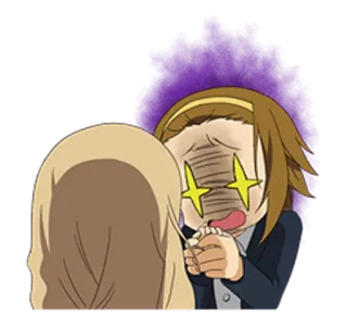 🔹 аниме, мультфильм, шок, удивление, реакция, выражение лица whatsapp sticker