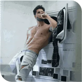 📎 man, torso, male, fitness, muscles, shirtless telegram sticker
