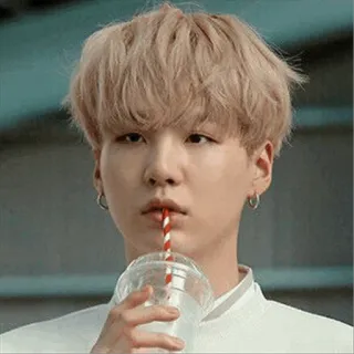 ✨ person, kpop, male, asian, drinking, singer telegram sticker