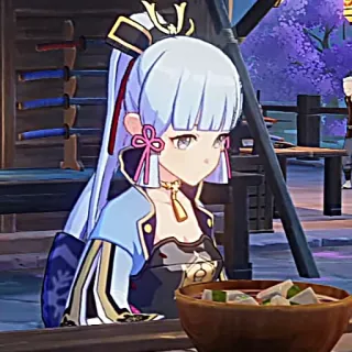 ❄️ Ayaka Genshin Impact Anime, Video game, Karakter, Ayaka, Genshin Impact telegram sticker
