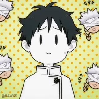 😅 @HAWKS anime, manga, cartoon, fan art, character telegram sticker