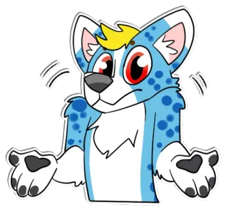 🤷‍♂️ confused, shrugging, unsure, furry, dog, illustration, cartoon telegram sticker