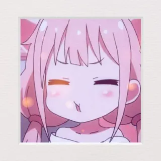 ✨ Anime, Carino, Rosa, Cartoni animati, Kawaii telegram sticker