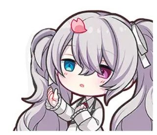 🎤 Anime, Chibi, Niedlich, Mädchen, Illustration telegram sticker