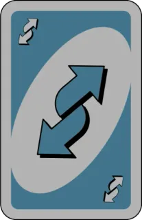 💙 card, uno, reverse, game whatsapp sticker