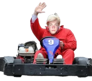 😏 go-kart, racing, motorsport, karting, driver, speed telegram sticker