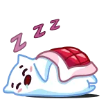 😴 ZZZ sonolento, gato, dormindo, soneca, zzz, desenho animado telegram sticker