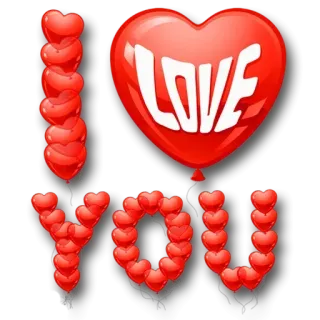 🤤 LOVE amour, cœur, ballons, rouge, romance, saint-valentin telegram sticker