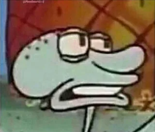 🙄 Squidward SpongeBob SquarePants Мультфильм, Сквидвард, Спанч Боб, Мем whatsapp sticker
