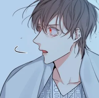 😳 애니메이션, 만화, 슬픈, 우는, 화난, 감정적인, 캐릭터, 남자 telegram sticker