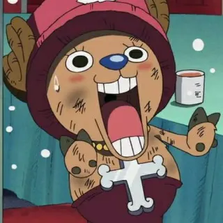 🧪 Tony Tony Chopper One Piece アニメ, ワンピース, チョッパー, トニートニー・チョッパー, かわいい, マンガ telegram sticker