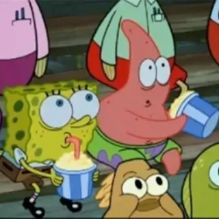 SpongeBob @BLUESPRIDE whatsapp stickers