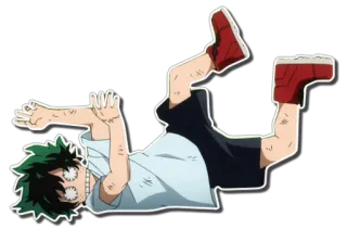 😖 Izuku Midoriya My Hero Academia アニメ, 僕のヒーローアカデミア, 緑谷出久, デク telegram sticker