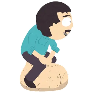 🍒 Randy Marsh South Park cartoon, Randy Marsh, South Park, character telegram sticker