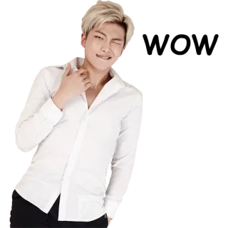 😱 RM K-pop, BTS, musicista, idol, cantante, celebrità telegram sticker