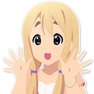 🙌 Anime, Menina, Fofa, Kawaii, Desenho animado telegram sticker