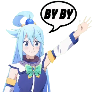 @STIKERFORALL 🏴󠁧󠁢󠁥󠁮󠁧󠁿AQUA - KONOSUBA telegram stickers