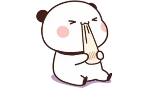 🫖 panda, imut, kawaii, hewan, kartun telegram sticker