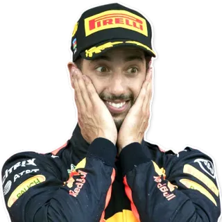 🙀 fórmula 1, carreras, daniel ricciardo, f1, pirelli whatsapp sticker