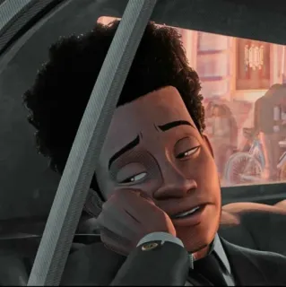 🏀 Miles Morales Spider-Man: Into the Spider-Verse アニメ, 映画, スーパーヒーロー, 漫画, 疲れた telegram sticker