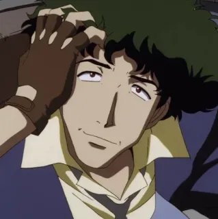 🚀 Spike Spiegel Cowboy Bebop 애니메이션, 카우보이 비밥, 스파이크 스피겔, 현상금 사냥꾼, 스페이스 웨스턴 whatsapp sticker