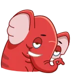 😉 hoạt hình, voi, động vật, nhãn dán telegram sticker