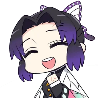 🦋 Shinobu Kocho Demon Slayer Animé, Chibi, Fanart, Mignon, Shinobu, Kocho, Demon Slayer telegram sticker