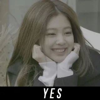 😀 YES позитивный, утвердительный, согласие, одобрение telegram sticker