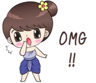 😱 OMG !!! choque, surpresa, desenho animado, exclamação, meu Deus telegram sticker